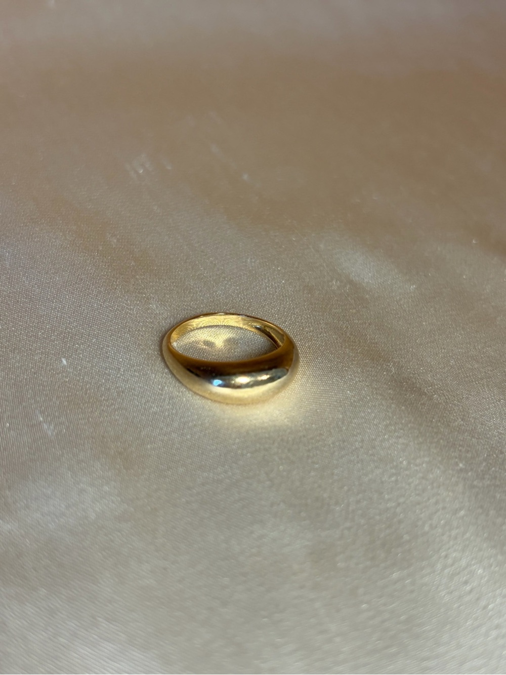 Mejuri 14 Gold Dome Ring - Size 5